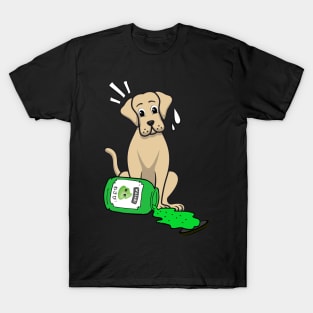 Funny big Dog Spilled Wasabi Sauce T-Shirt